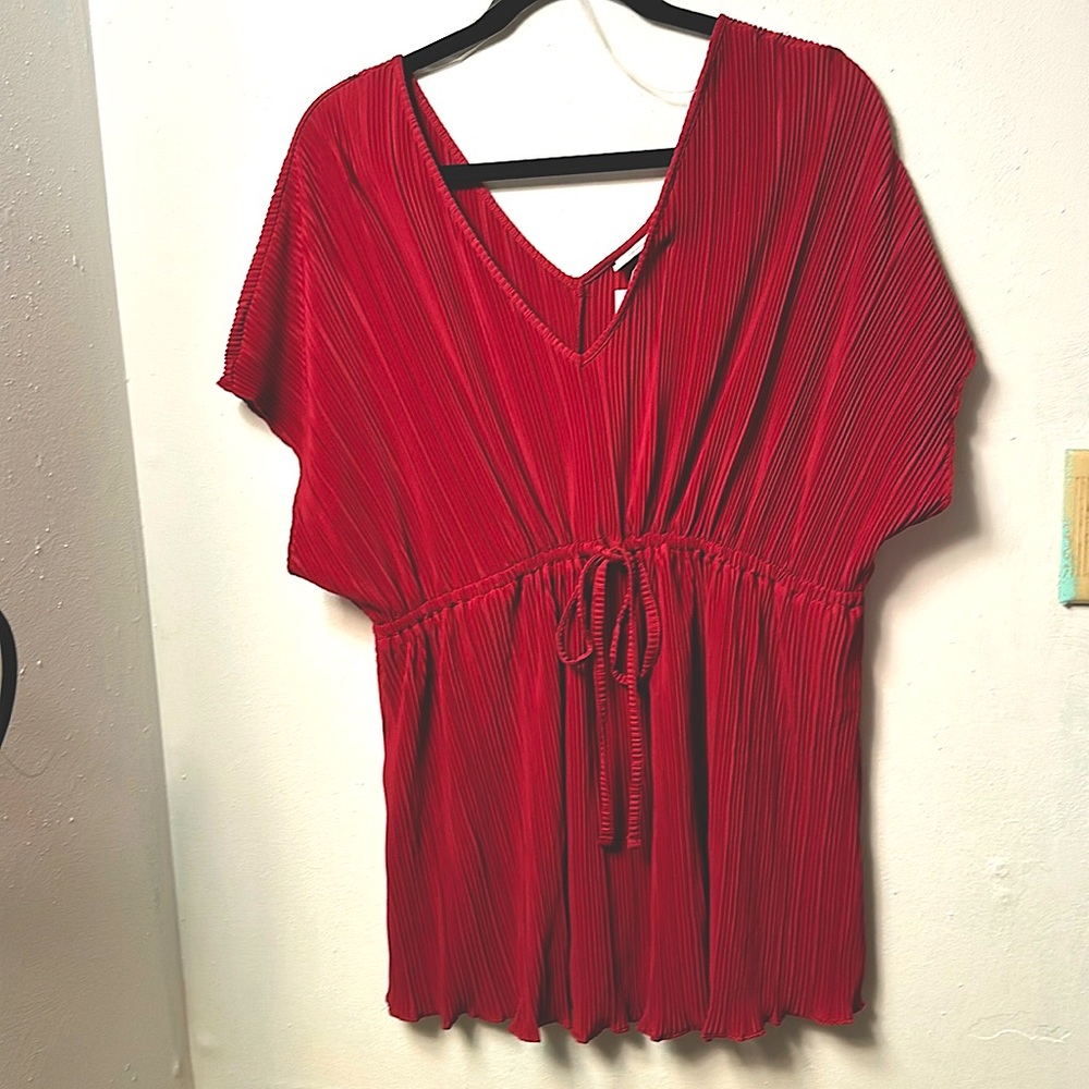 Isabel Ingrid maternity top XXL brick red